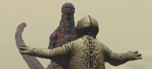 木母 ヤシオリ作戦が失敗し 多国籍軍による攻撃も吸収されてしまう もはや人類に打つ手なしと思われた瞬間 突如ミニラが出現 ゴジラはミニラの説得に応じ 共に海へ去って行く シンゴジラの適当なネタバレをして混乱させる T Co Odu0i5nhek