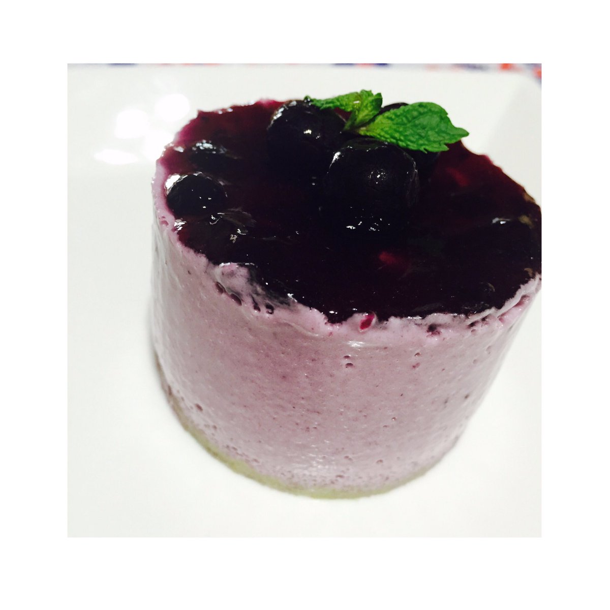 ブルーベリームースケーキ