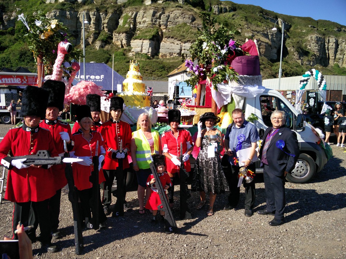 The carnival floats are almost ready to go #Hastings