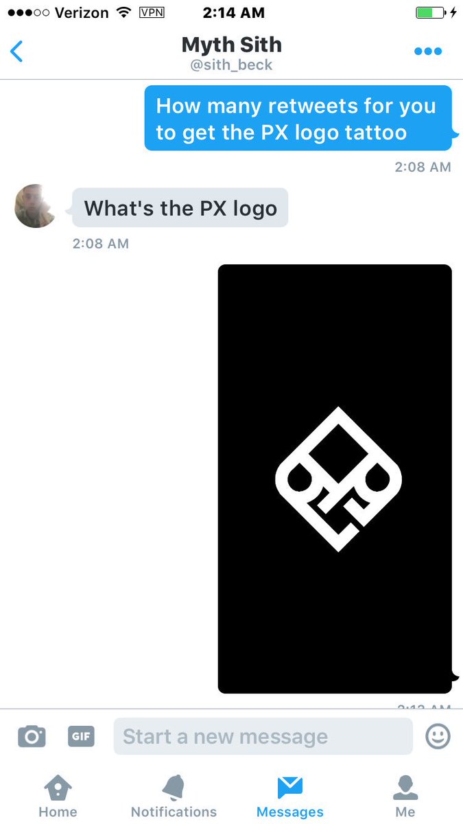 BrettiWap's tweet image. EVERYONE PLEASE RT THIS. IF THIS GETS 150 RT HE'S GOING TO GET THE PX LOGO TATTOO lol