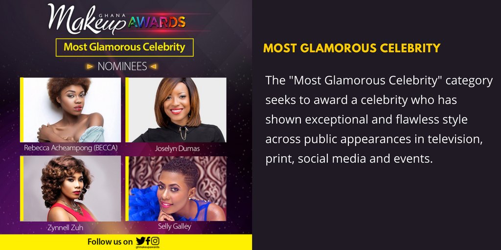 ghbeautyawards's tweet photo. Nominees for "Most Glamorous Celebrity". Get ready to vote! #ghmakeupawards #makeupartist #makeup https://t.co/YHYwOhao8H