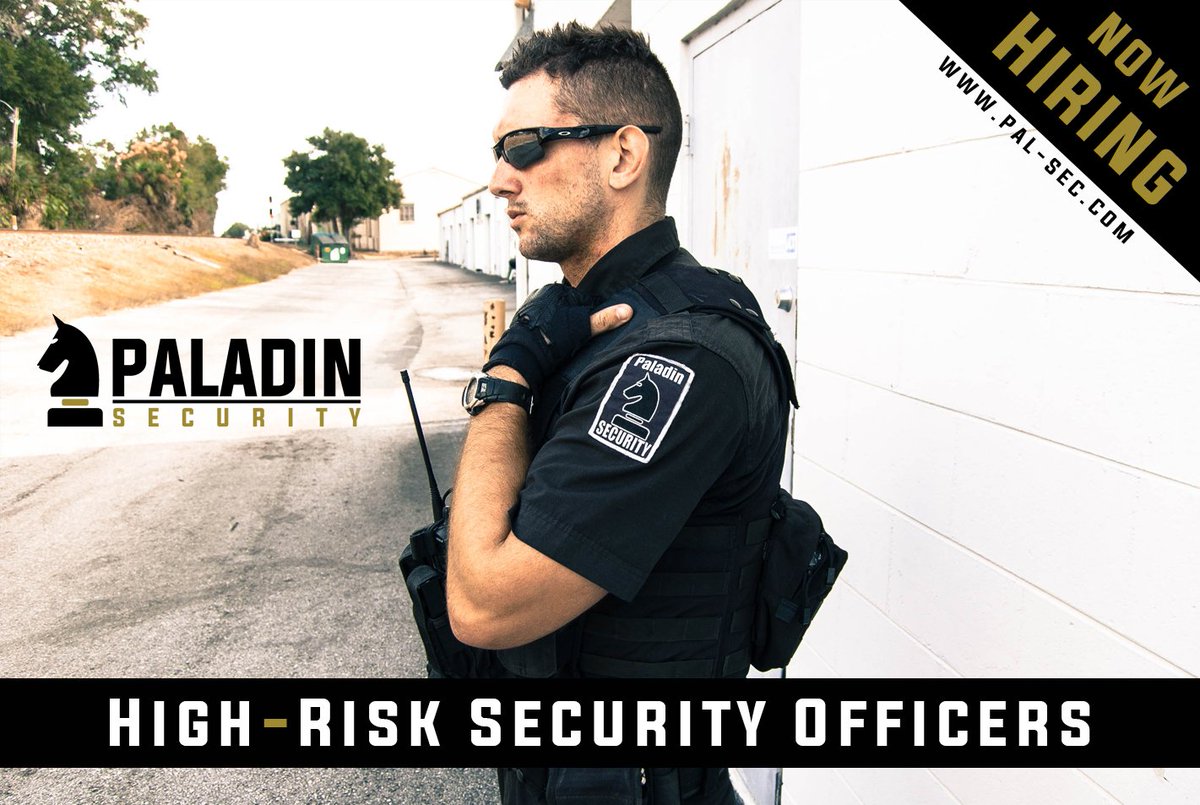 Paladin Security is recruiting security officers for high risk assignments in Orlando, FL pal-sec.com/careers/