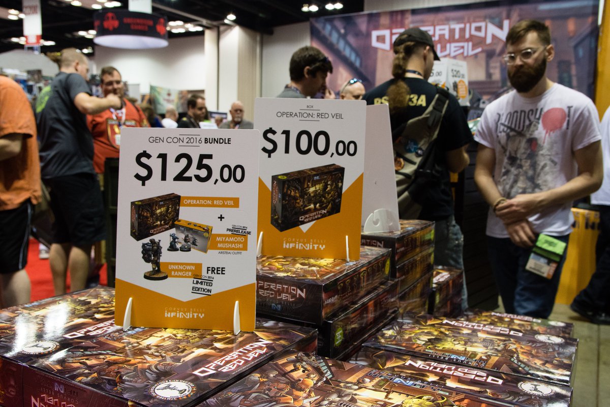 InfinityTheGame's tweet photo. #GenCon2016 Good morning! Visit us at #InfinityBooth2555! #InfinityTheGame https://t.co/a3LcZj7UAa