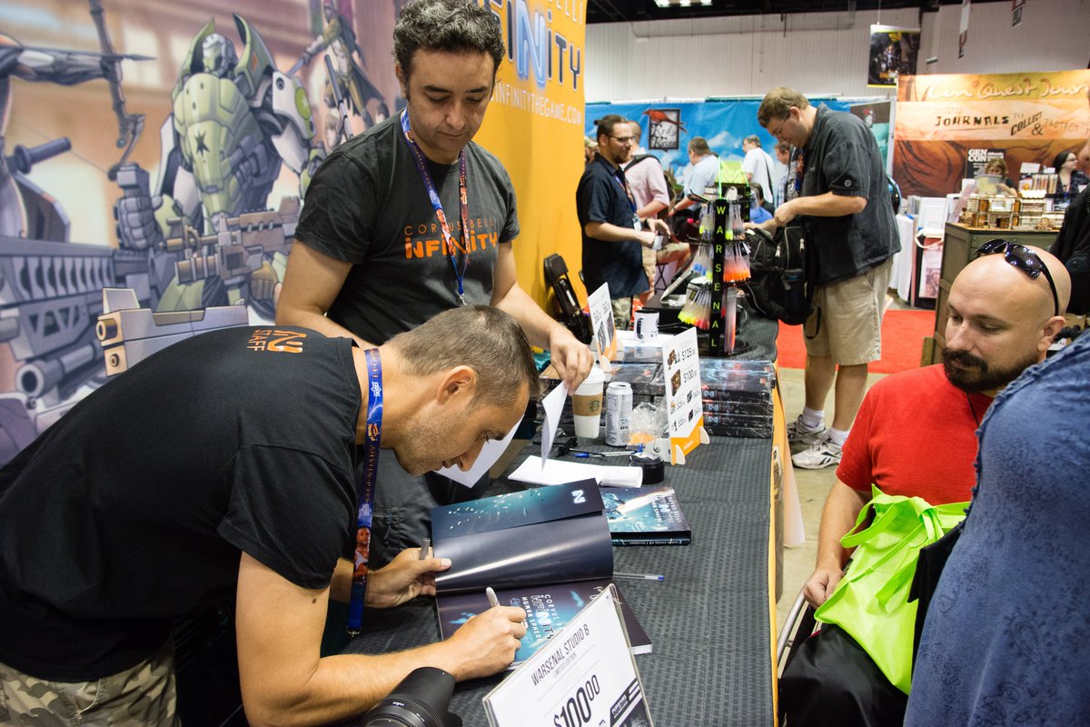 InfinityTheGame's tweet photo. #GenCon2016 Good morning! Visit us at #InfinityBooth2555! #InfinityTheGame https://t.co/a3LcZj7UAa