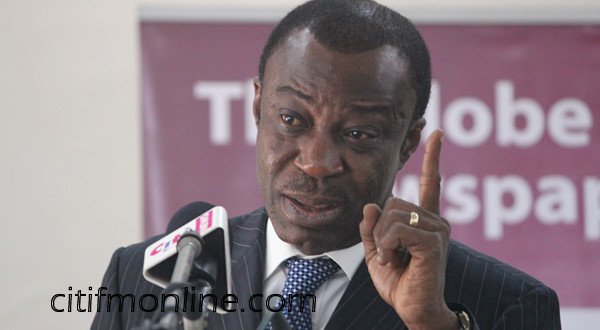Citi973's tweet photo. Failure to raise Eurobond proof of ailing economy – Akoto Osei | More here: https://t.co/SDHSA1Q22V #TheBigIssue https://t.co/nw6ZmOaiEI