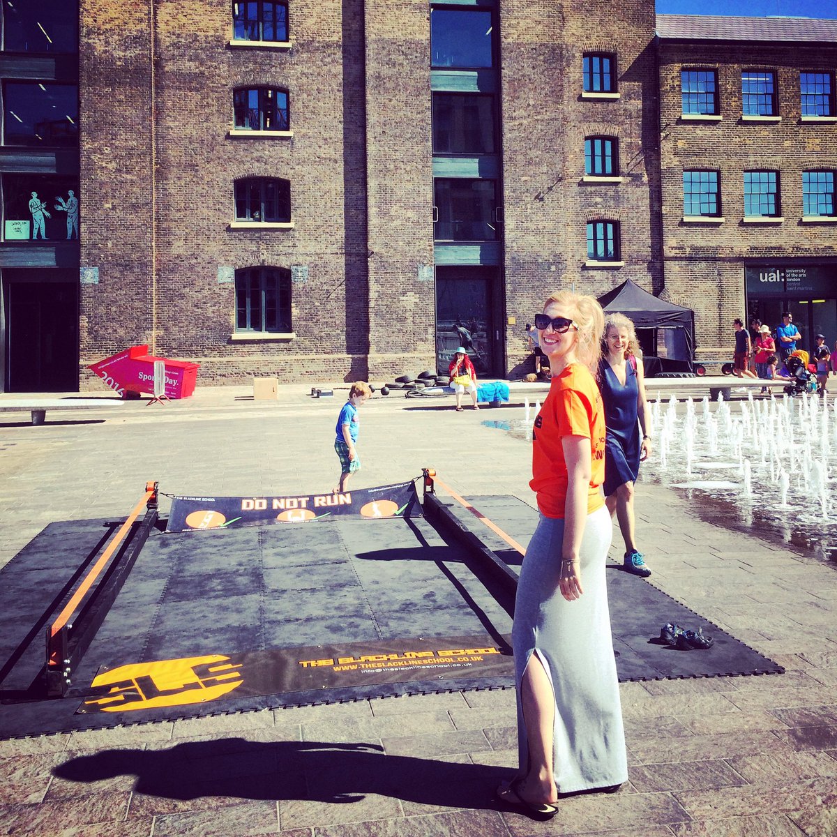 SLS_SW's tweet image. Rigged up and ready for the KX Sports Day with @ProduceUK! Come have a try! @MaverickSlack #fun #event #slacklines