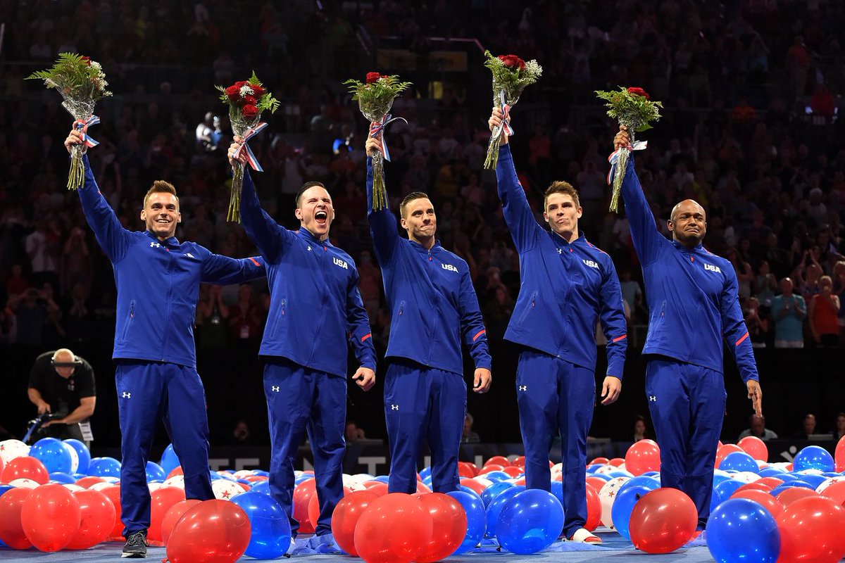TheRealWeTrain's tweet photo. OLYMPICS COVERAGE: @USAGym Men's qualification begins today! Let's have a look at @TeamUSA! #gousa #wetrain #rio https://t.co/5UuicXF9pu