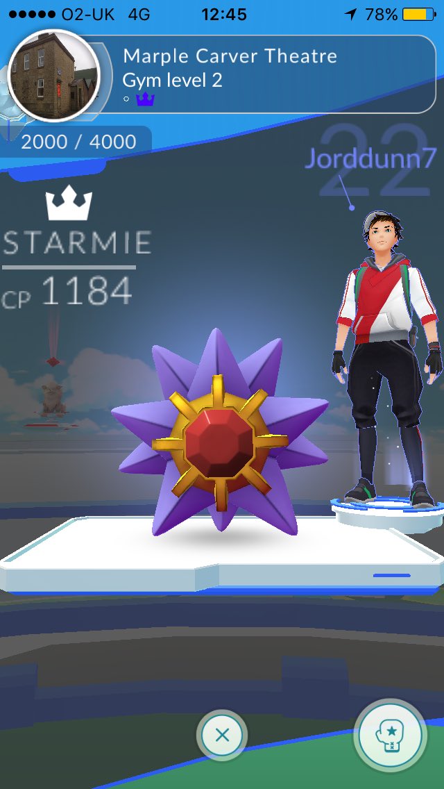 dunny_95's tweet photo. Just beat this Level 10 Gym @PGOTeamMystic @TeamMysticPGO #TeamMystic https://t.co/KDmn35XMnQ