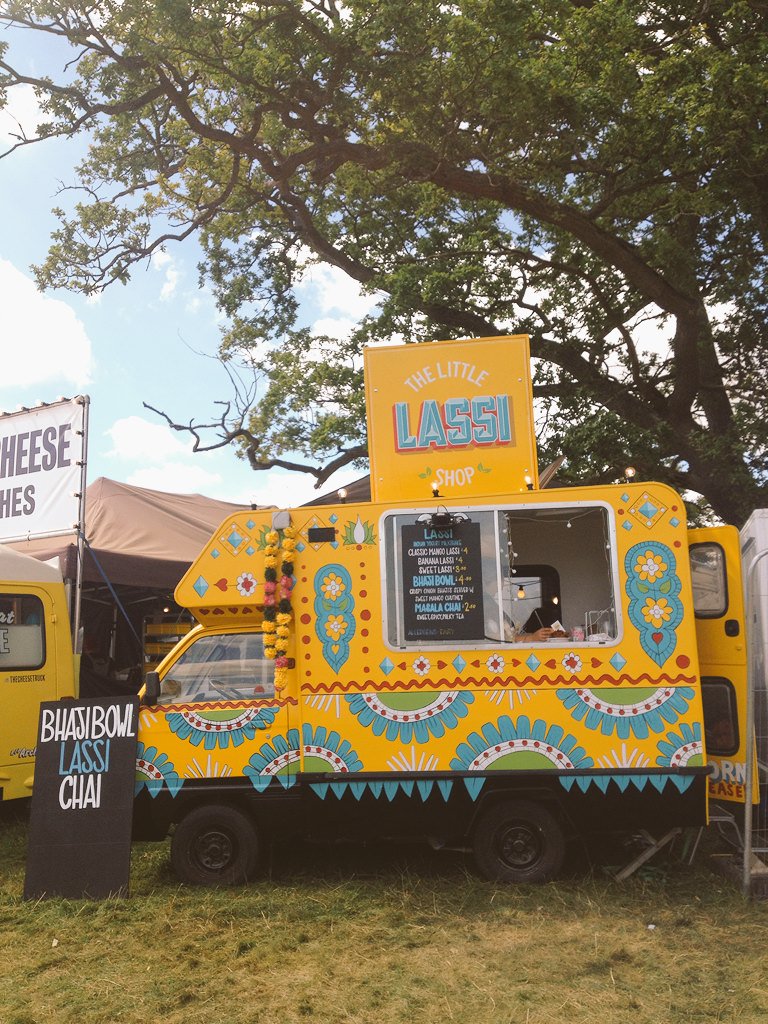 LittleLassiShop's tweet image. Come find us today @WildernessHQ next to our friends @CheeseTruckLDN lassi's, onion bhajis and chai #dairy #lassi