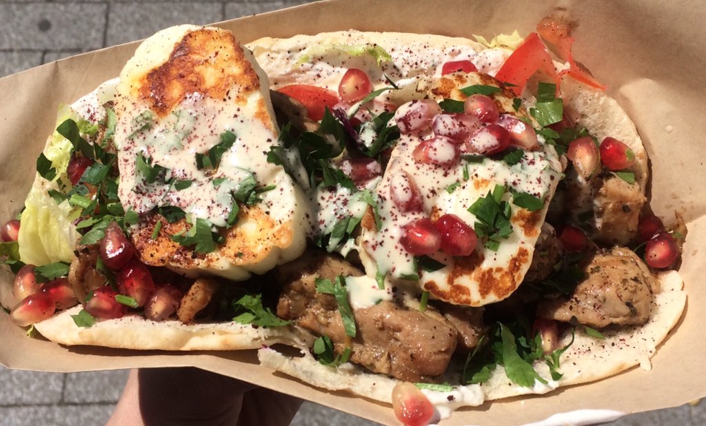 Prettiest sandwich <a href="/CyprusKitchenSC/">Cyprus Kitchen</a> <a href="/E17village/">E17 Village Market</a>