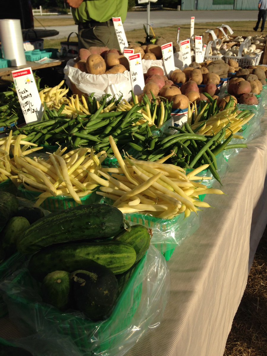 Beautiful morning at Orillia Fairgrounds Market :-)