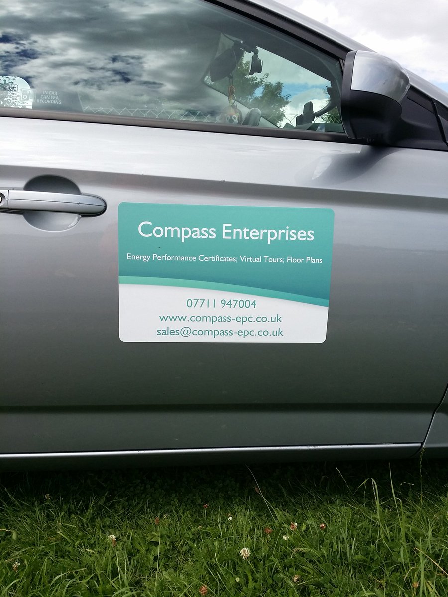 CompassEPC's tweet image. New car door signs