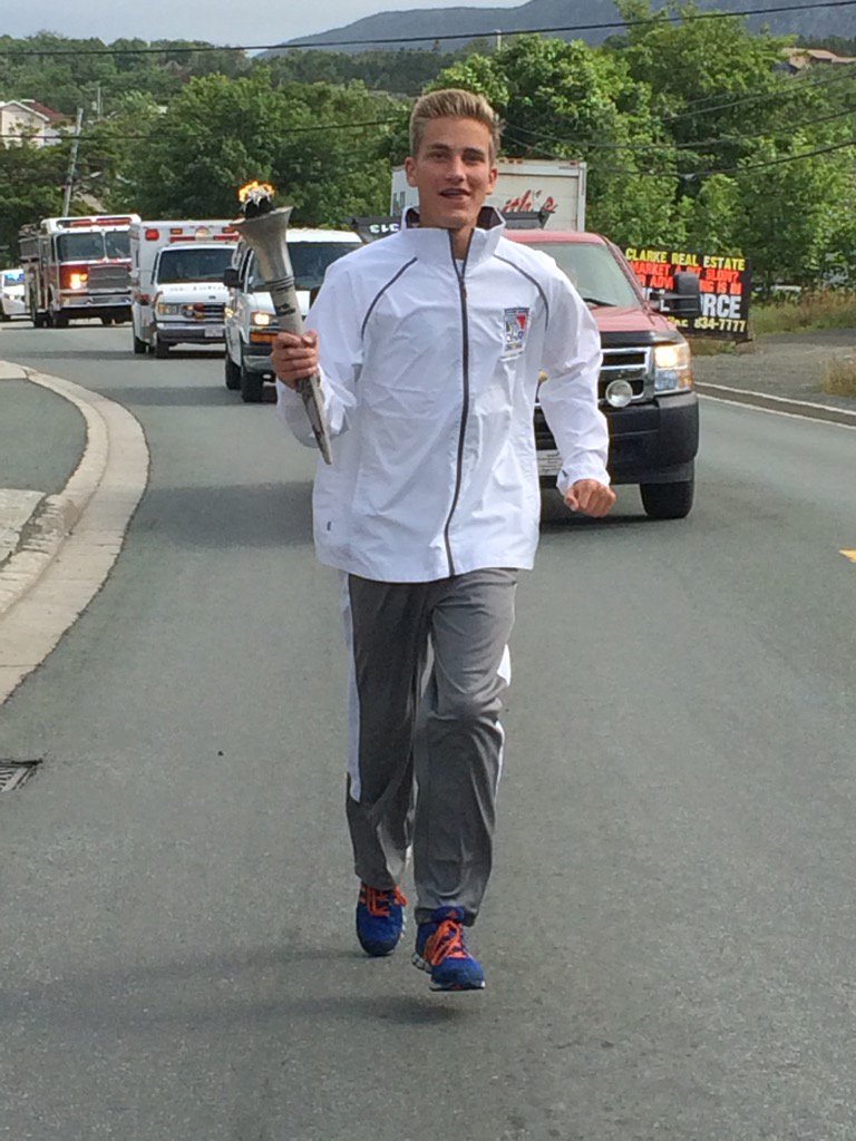NLGamesCBS2016's tweet photo. @AlexWiscombe #cbs2016 #torchrelay https://t.co/LHjAnBzwbn