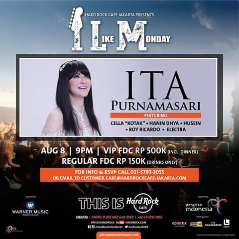 TONIGHT! I Like Monday" w/ Ita Purnamasari, <a href="/Hanindhiya_tys/">Haneen</a> <a href="/HuseinIDOL8/">Husein Al atas</a>    at <a href="/HardRockCafeJKT/">HardRockCafe Jakarta</a>  Don't miss it!