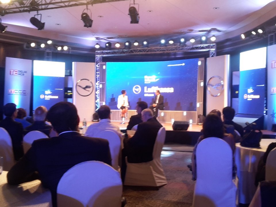 Lufthansa_RTS's tweet photo. It’s all happening at TAKE OFF LIVE #LHRunwaytoSuccess Grand Finale! Tune in to ET NOW https://t.co/o88Yle6PDo