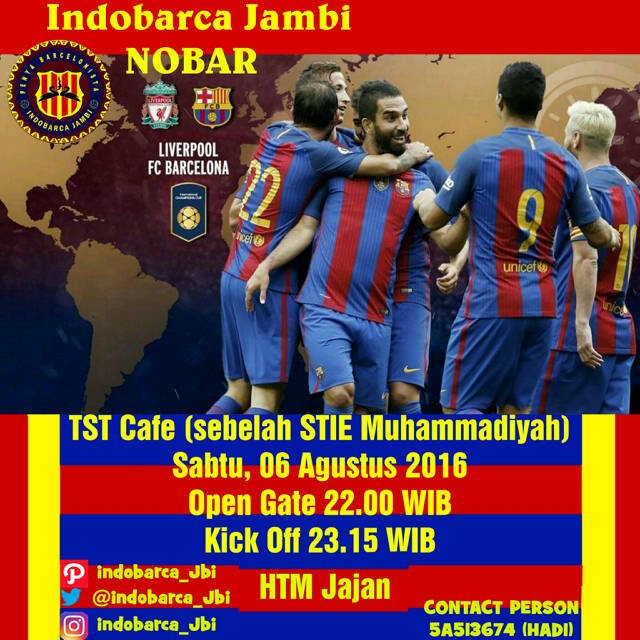 hadiGenzeen's tweet photo. Ramaikan #budayakannobar
@INDOBARCA_JBI https://t.co/v09fmZalmi
