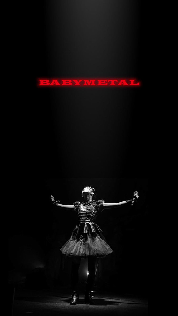 Nagu L Happy 八木亭一門 キャンデー王国民 A Twitteren 絶賛来日中のbabymetalのスマホ用壁紙 神々しいすぅちゃんのソロver Death シンプルでクールな実用重視death よかったらどうぞ 自分も使ってます Babymetal 中元すず香 Sumetal