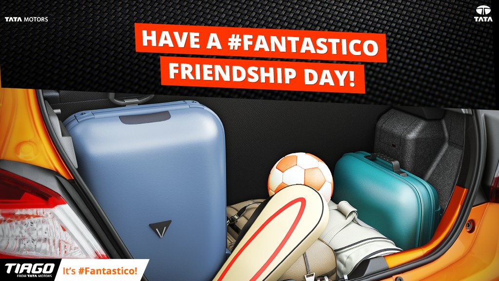tiagotatamotors's tweet photo. Gather your squad and head out for a #Fantastico day filled with fun, laughter and memories!
#HappyFriendshipDay https://t.co/P81Pr7kvuj
