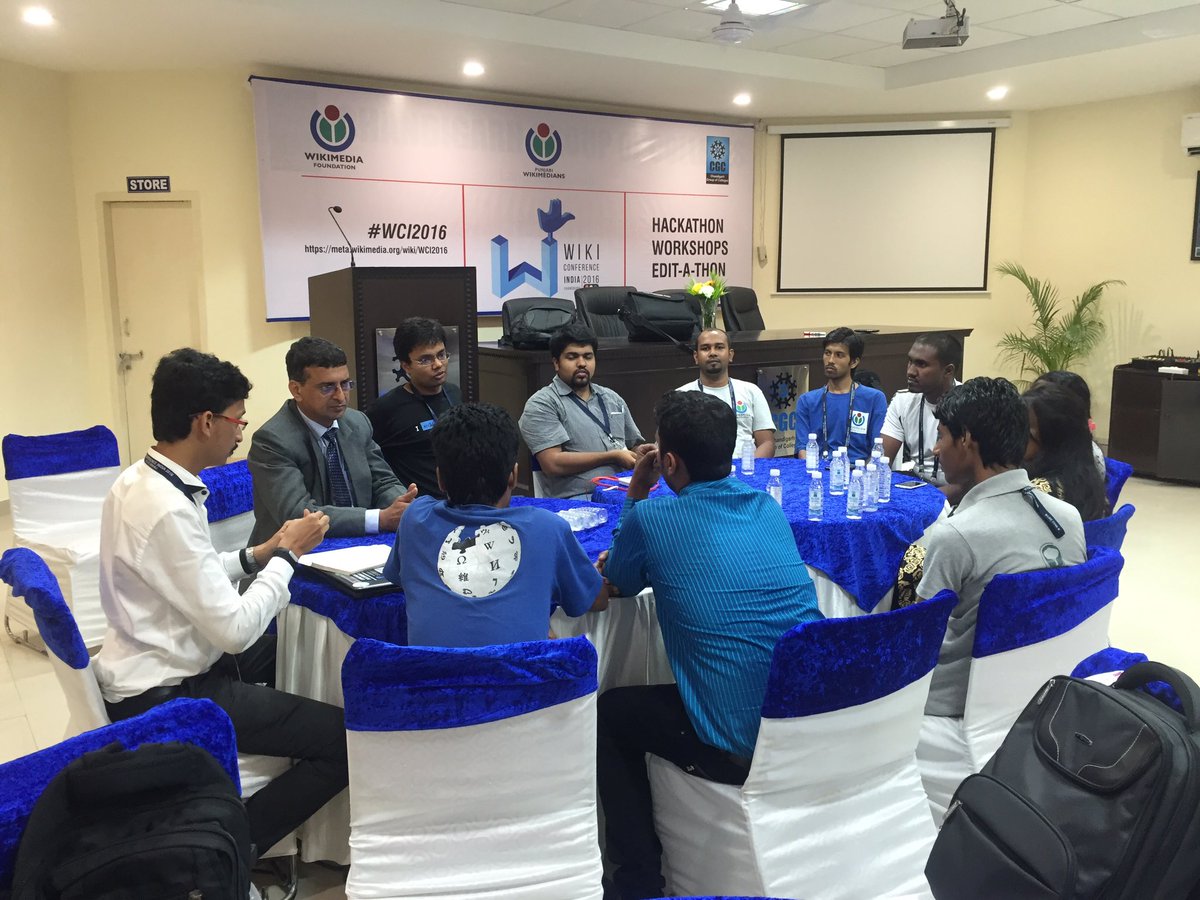 nhasive's tweet photo. .@WikimediaSAARC meeting at @WikiConIndia! #WCI2016 #WikiMediaSAARC https://t.co/YGIdS4V8nY