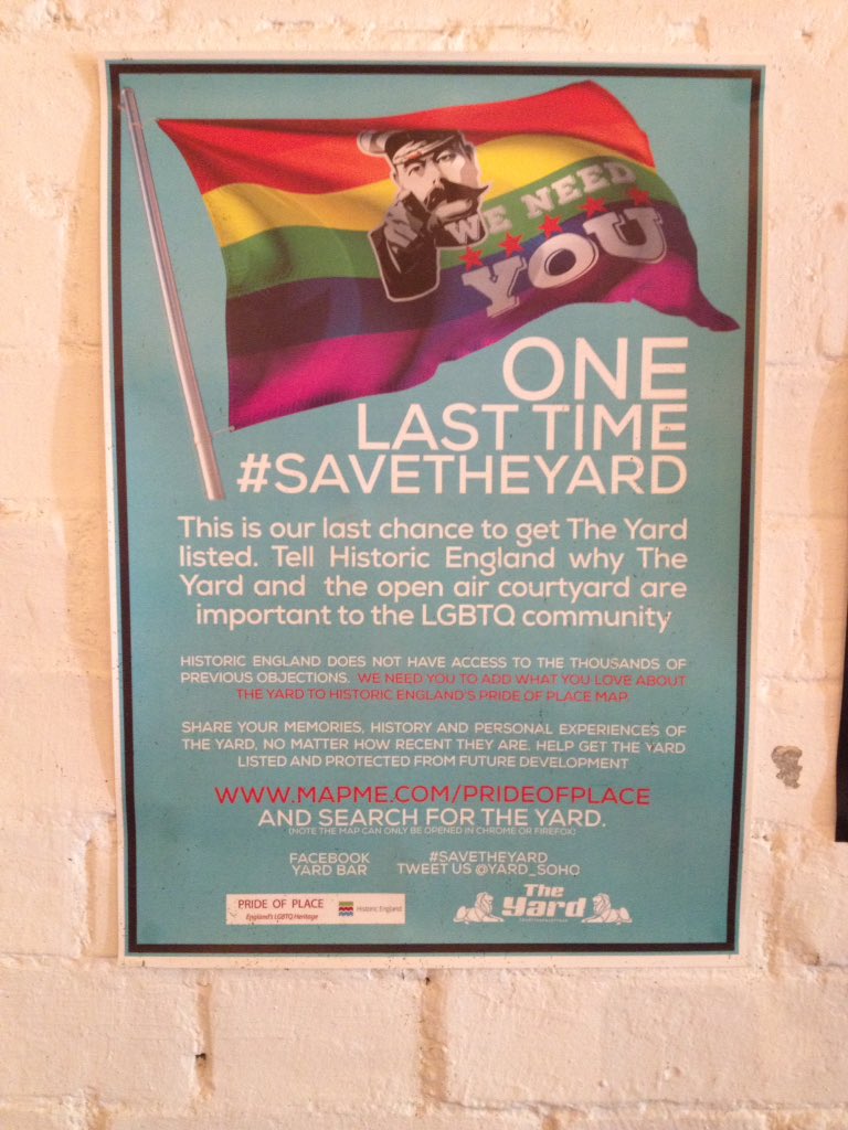 #savetheyard poster #soho