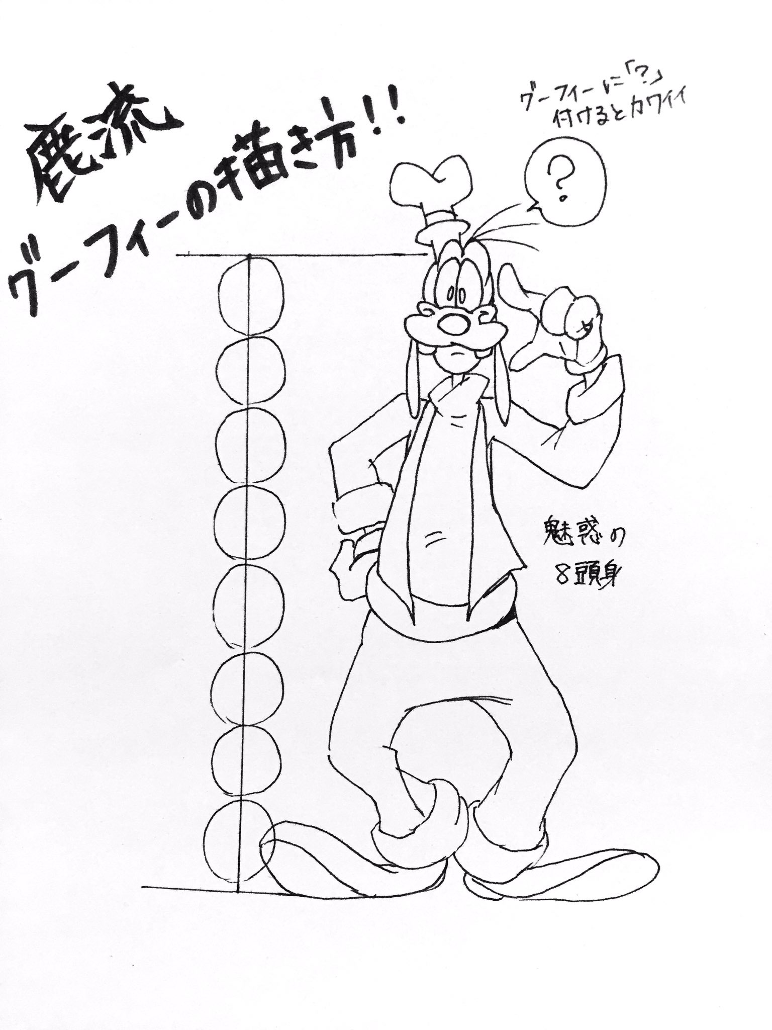 鹿 パルデア 友人にプレゼントする完全我流のグーフィーの描き方 何枚か 載せてほしいとお声頂いたのでこちらに 完全に自己流なので 公式とは大分違うと思いますが 何か改めて描いたら楽しかった いいお勉強になりました T Co