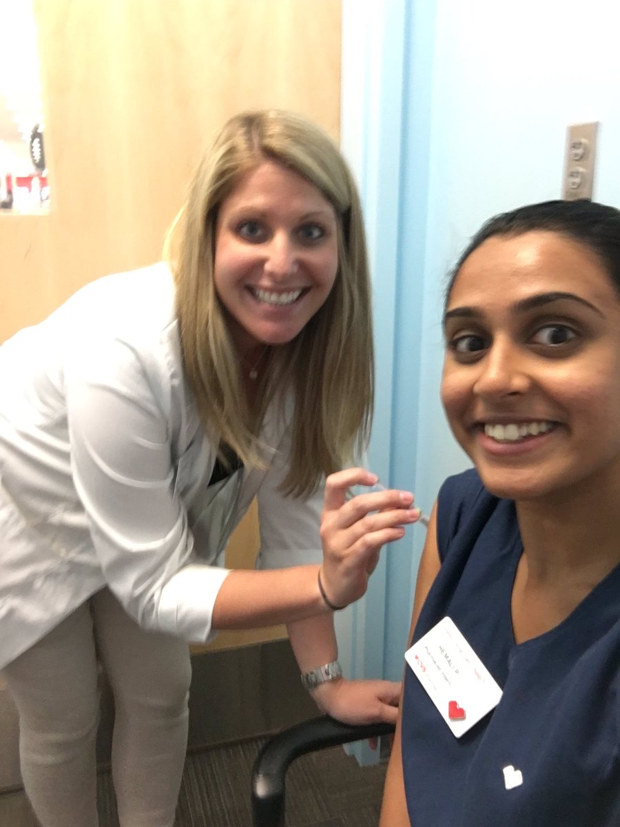 Starting off flu season by protecting our team! Come in today to get vaccinated  #cvsflushot <a href="/JeminAmin/">J A</a> @Jay17331