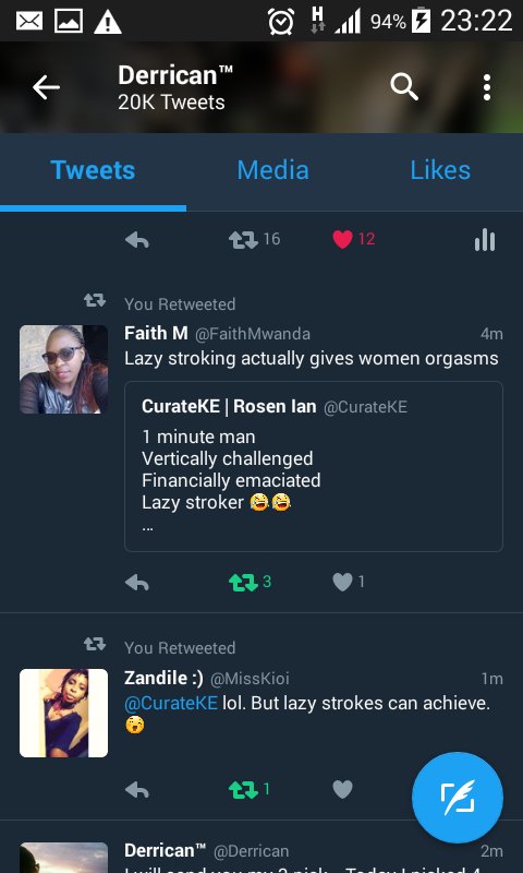 Guys guys it is the lazy strokes that give women orgasms.... *Evidence attached #BigRevealation