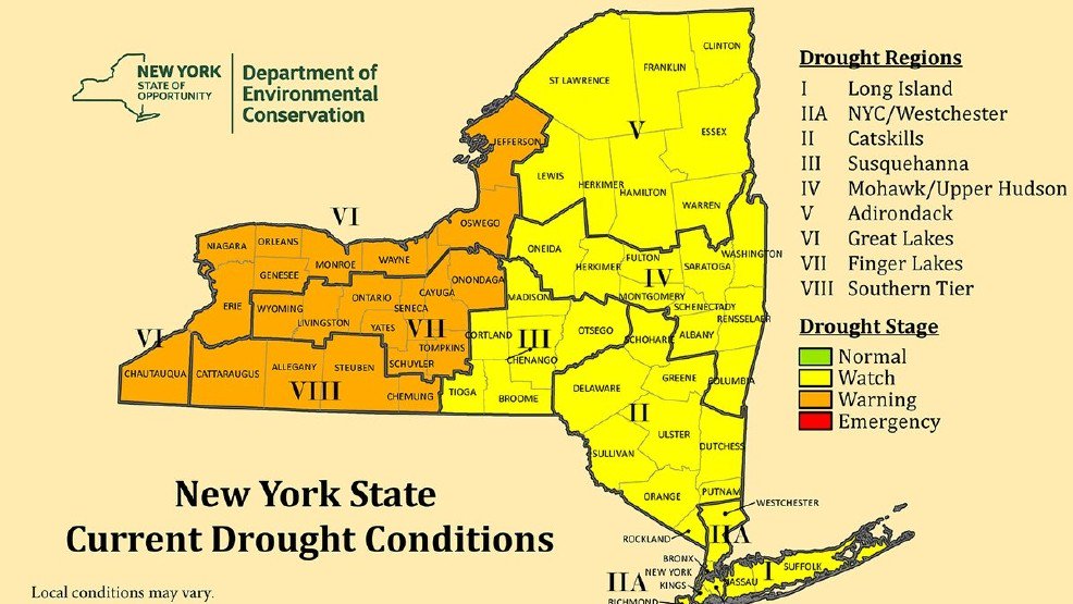capaghort's tweet photo. Western NYS placed under drought warning by New York DEC https://t.co/qnopOlgvT1 #droughtNY #droughtwarning https://t.co/yNhVyOxcYo