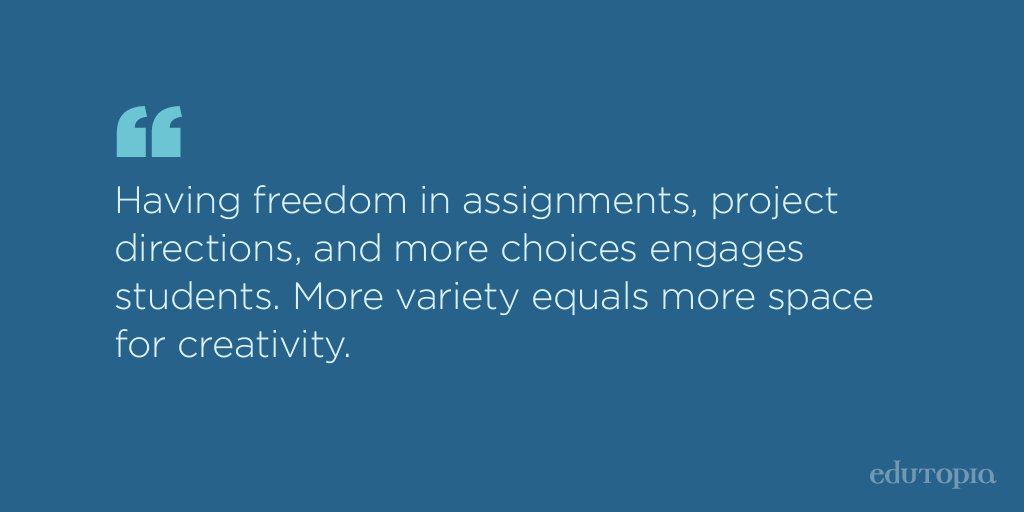 edutopia's tweet photo. 10 things that teachers know keep students engaged: https://t.co/vFGA5x7KNN. #ntchat https://t.co/nk3O2YLUcU