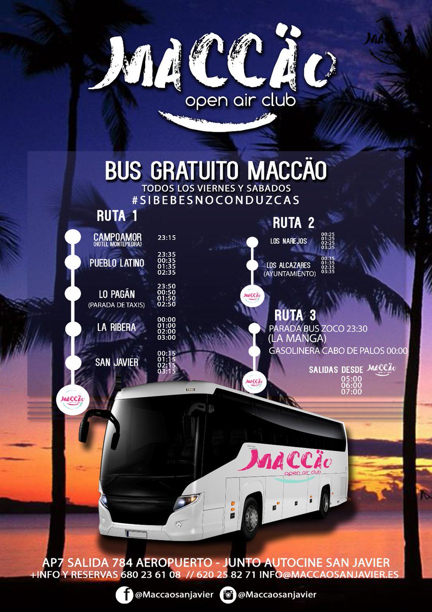 MACCAO_FLYER's tweet photo. Estés donde estés esta noche no te quedes sin MACCAO !! https://t.co/5tQGadNfya