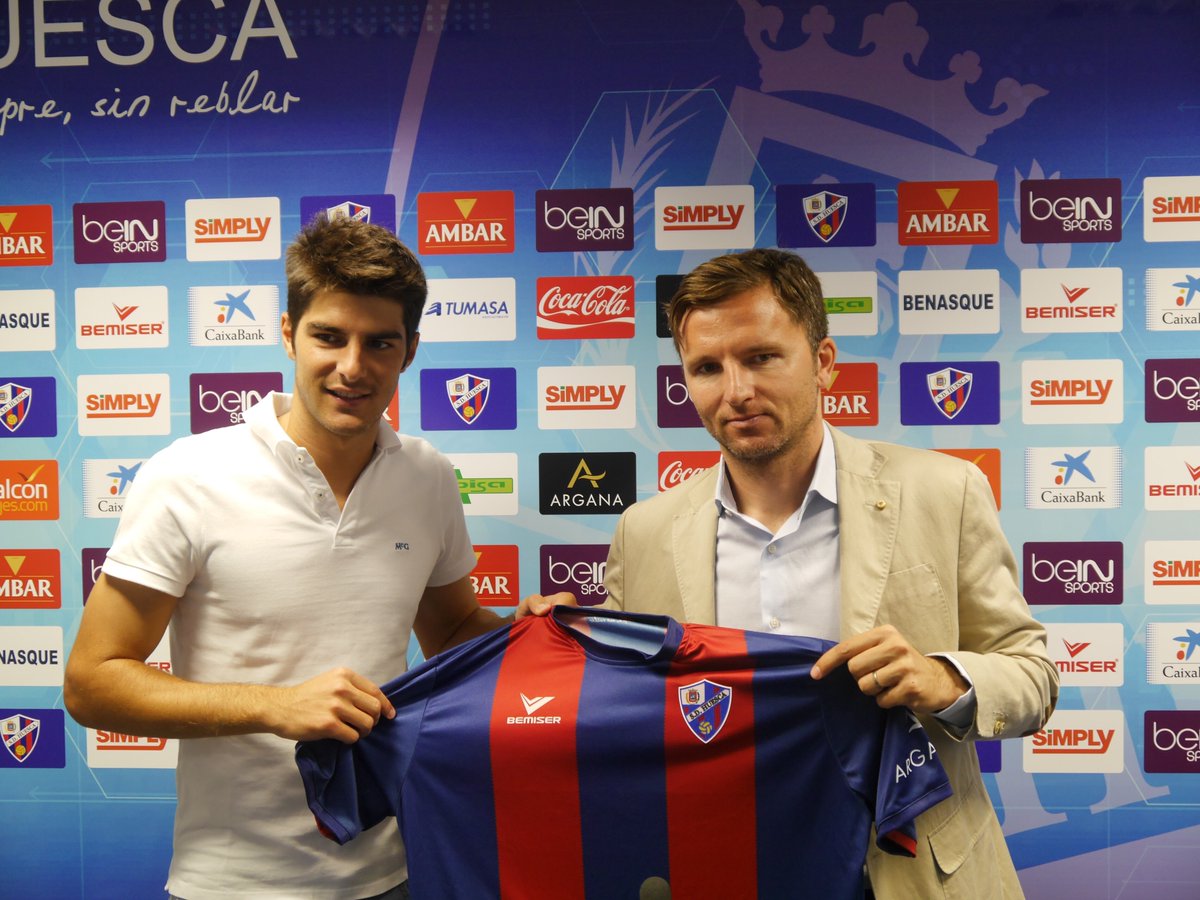 SDHuesca's tweet photo. 🗣| @gonzalomelero8: ”Me gusta tener el balón y creo que técnicamente puedo aportar cosas al equipo” https://t.co/NGMbCWlEkd