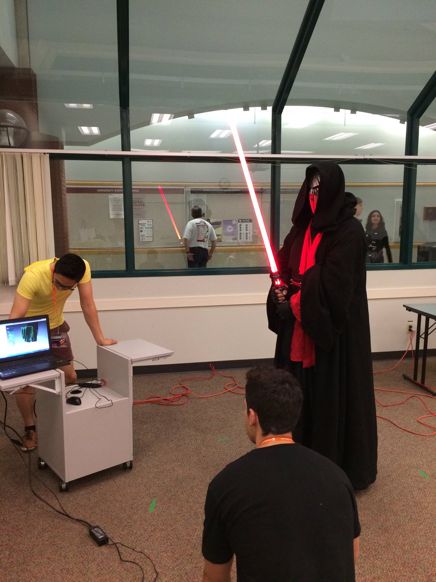 imagine_3d's tweet photo. Thanks Chris for coming as well for a scan. What a great light saber! #Animethon #animethon23 #3Dprinting https://t.co/vIjbZyx4Wk