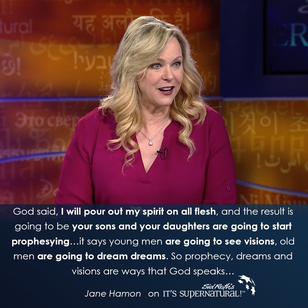 SidRothTV's tweet photo. @tomandjanehamon shares that your dreams are messages from God. Catch #ItSupernatural to learn how to understand Him https://t.co/xhsdF2BWXe