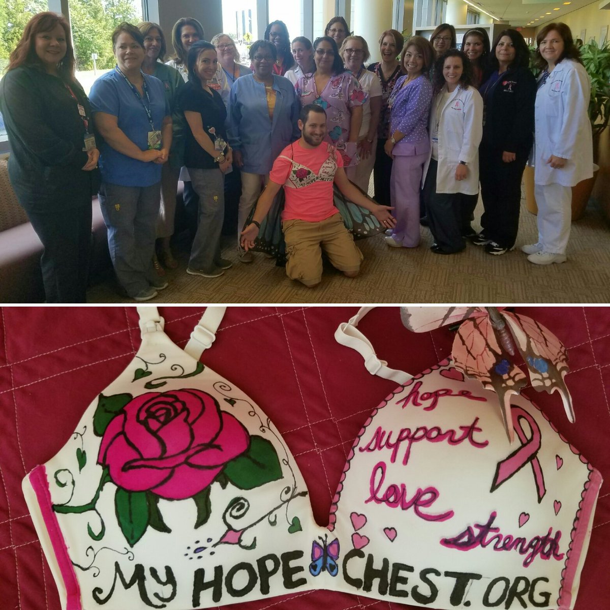 AstroSkirt's tweet photo. Thank you @MyHopeChest and @StonyBrookMed for all you do for breast cancer patients! #gishwhes #mishwhes https://t.co/OnWo25R2tm