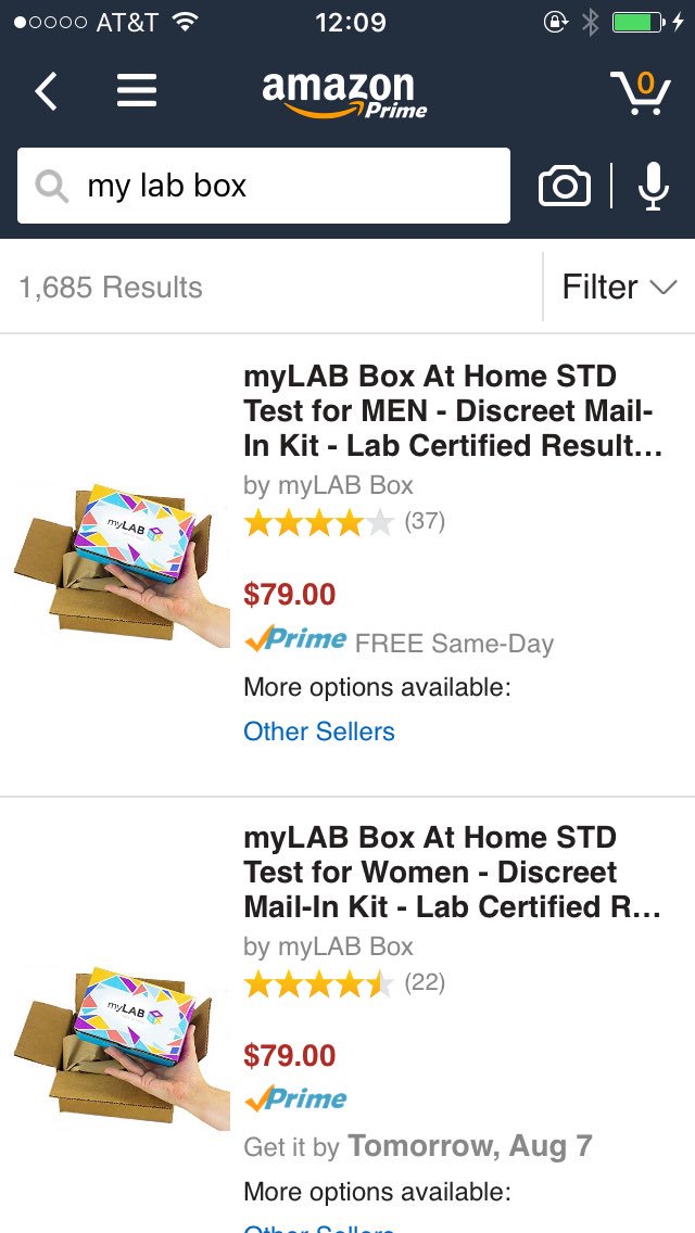 ComeToWetlandia's tweet photo. STI testing starting from $79. One click away! @myLABBox @DrSueMilstein #sfs16 #sfsnuts https://t.co/bDMTbg79WR