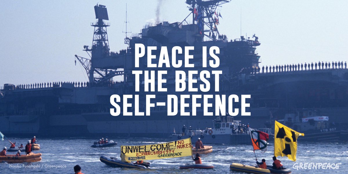 Greenpeace's tweet photo. It’s been 71 years since an atomic bomb was dropped on #Hiroshima https://t.co/U4KBdWxlif https://t.co/0ryxbpgVvT