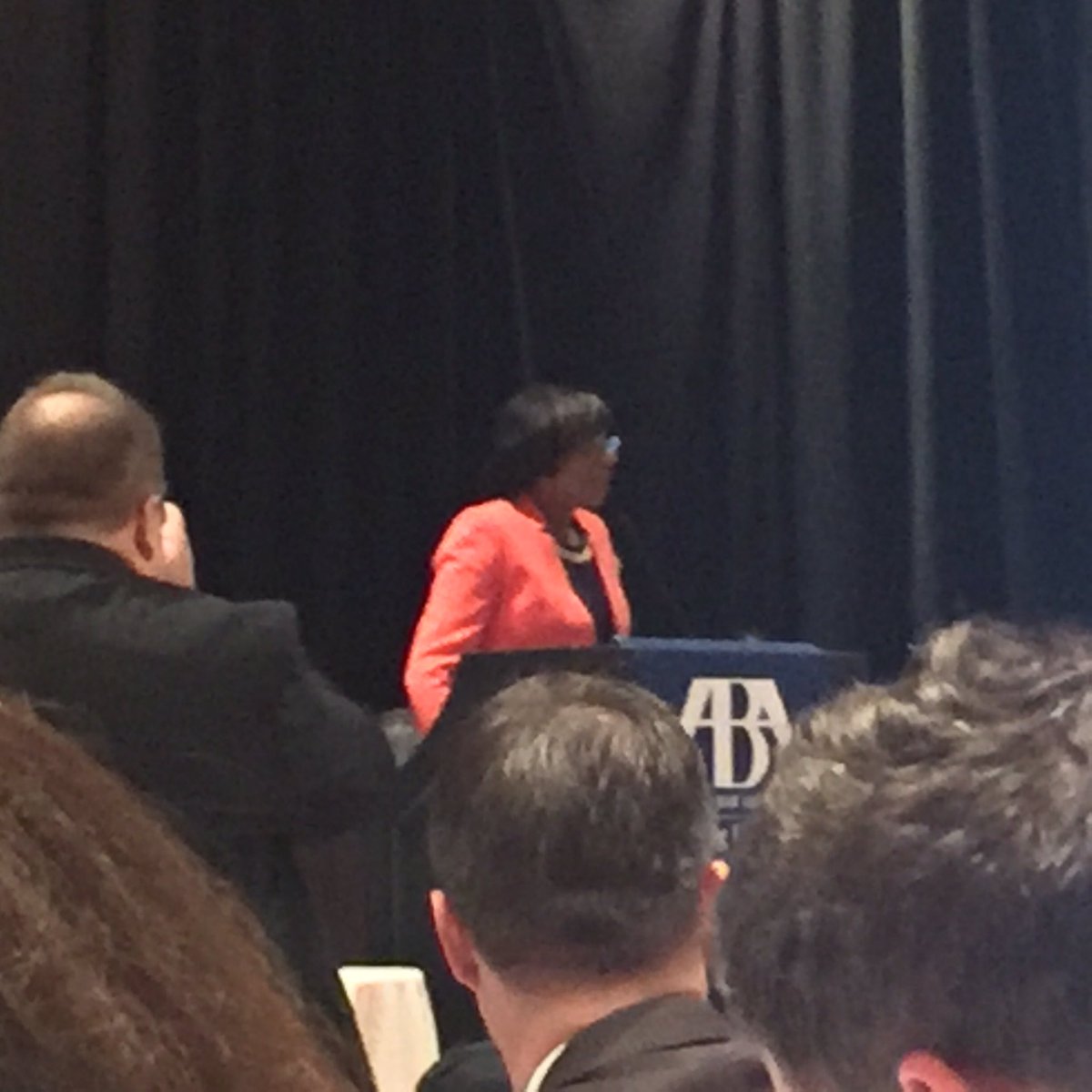 ABA president Paulette Brown <a href="/brown4lawyers/">Paulette Brown</a> giving her final address to the YLD Assembly #yldannual16