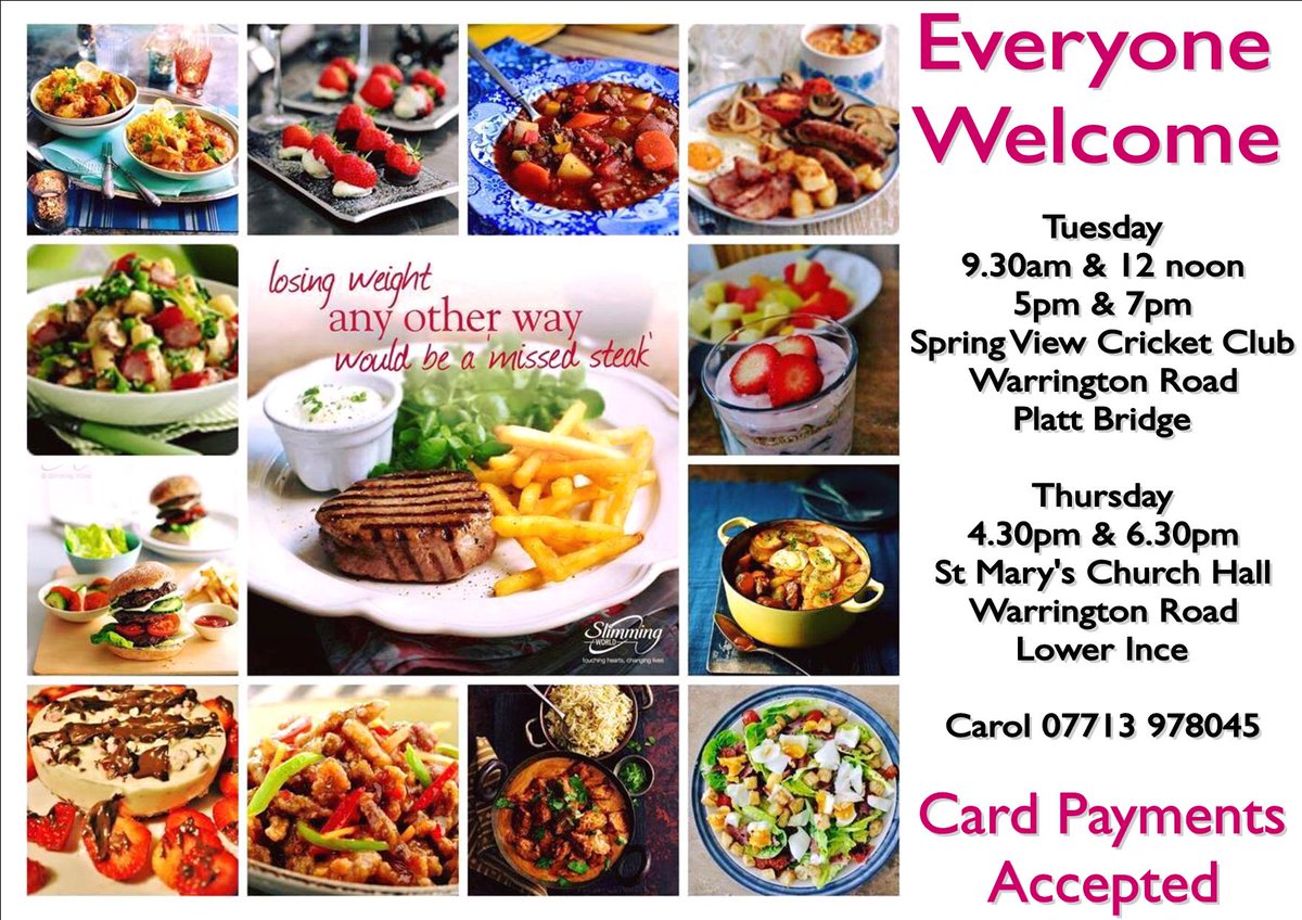 SWPlattBridge's tweet photo. @SlimmingWorld we luv 2 eat &amp; #oseweight ♥ Join us 2 find out how u can enjo ur fav meals ♥ #PlattBridge #LowerInce https://t.co/ZKXLvNRhim