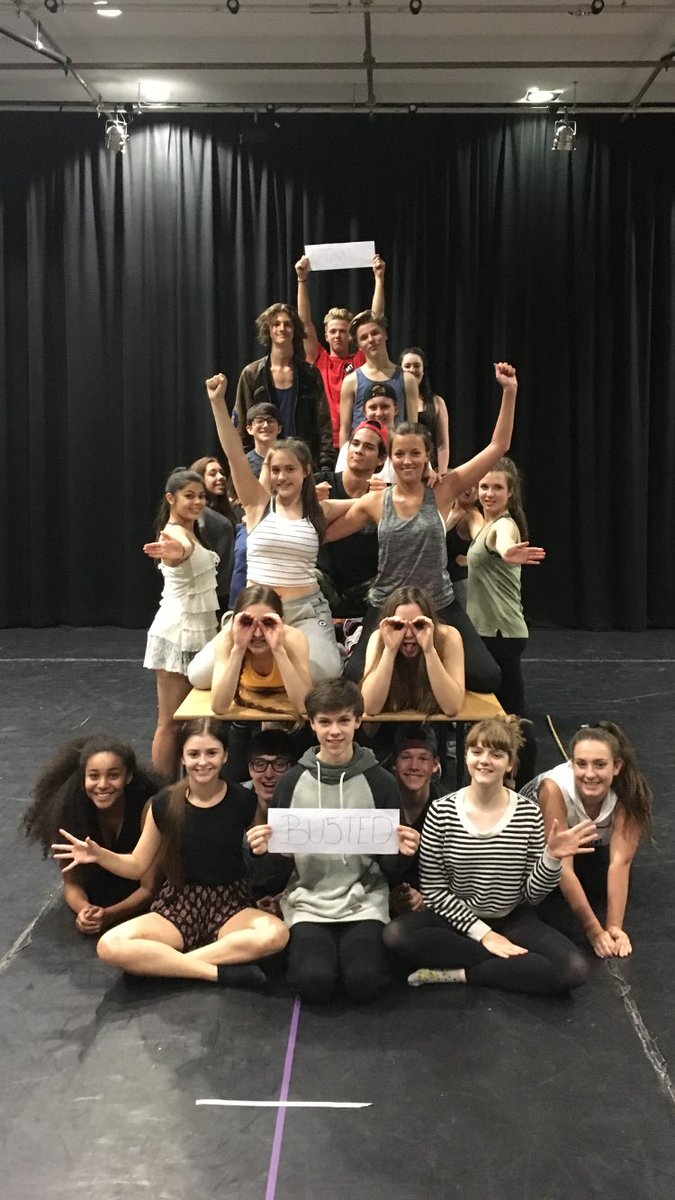 kateaimee's tweet photo. Staging and prop making.... It's a busy day at the @ymtuk @Busted_Musical rehearsal space #YMT2016 #thebustedmusical https://t.co/aDKR8lnfWY