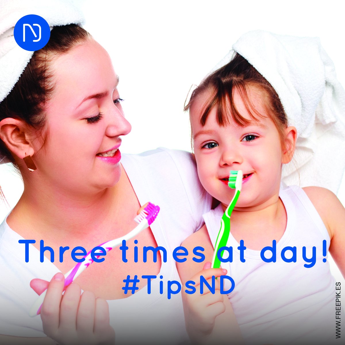 ndhicksville's tweet image. Toothbrushing daily not only keeps your teeth clean, but also your gums... #TipsND