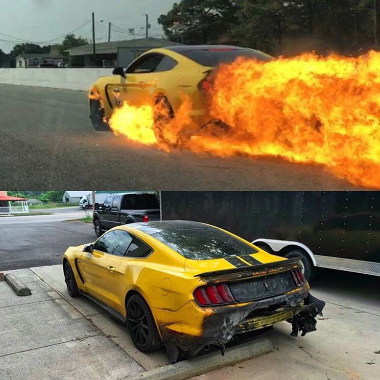 austindyne's tweet image. When it just gets way too lit .... 😂🙃😮🔥 #FordPerformance #ModMustangs