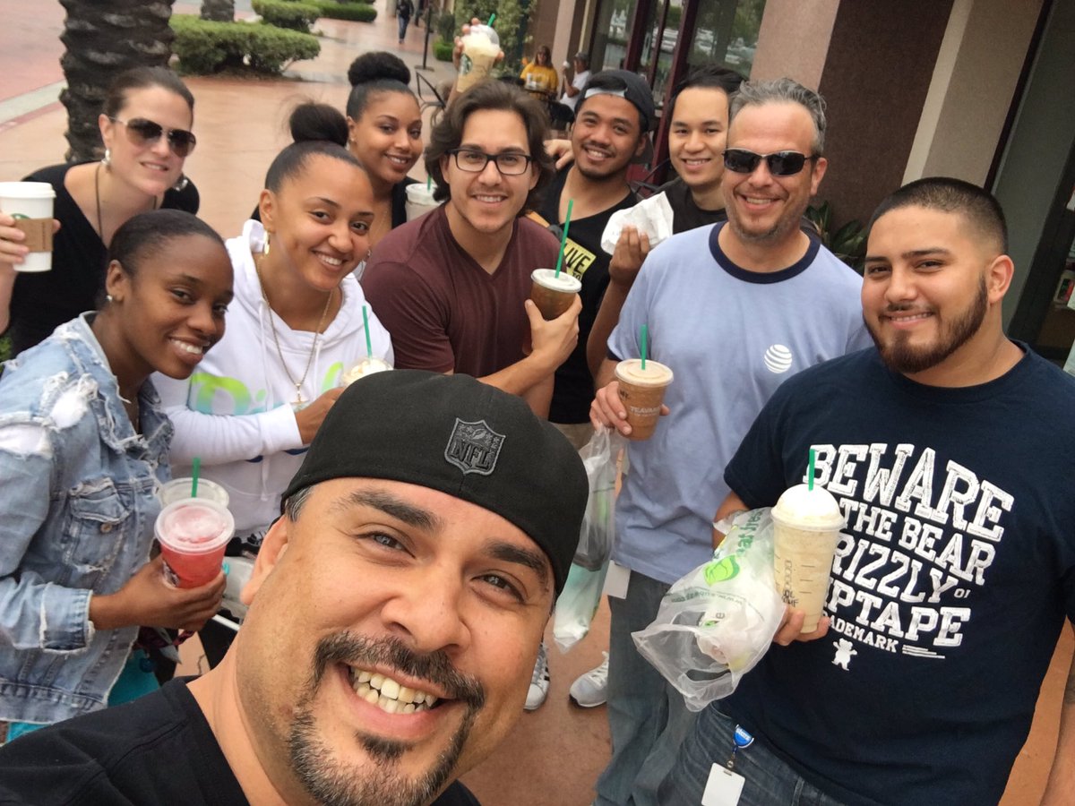 Morning trip to Starbies for team alpaca.  celebrating 115 adds!!!!!