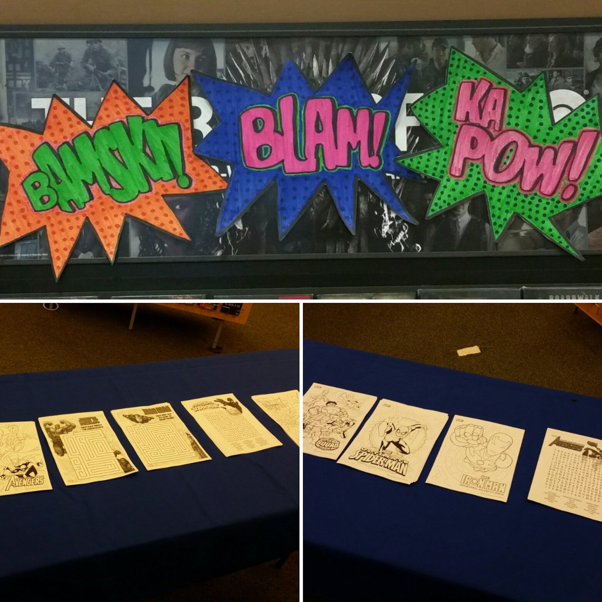 BNNorcross's tweet photo. It's #marvel night here at #BarnesandNoble 
Join us tonight at 7pm for #activities #trivia #coloring and #giveaways https://t.co/eHeS2EiUWe