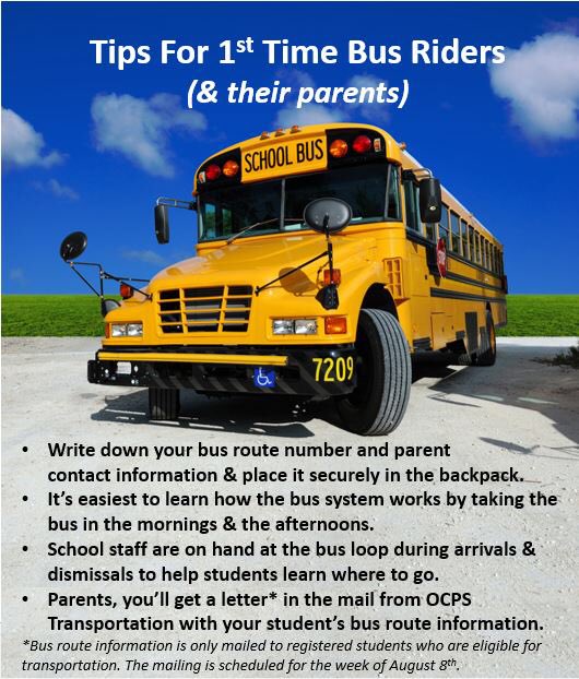 School starts Aug. 15 &amp; many students will be 1st time bus riders. Here are tips for them (&amp; their parents).