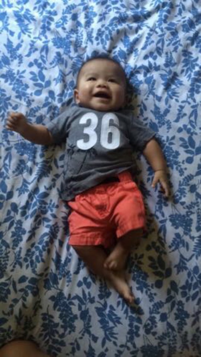 sserruuh's tweet photo. 🎈What a happy baby! 😌😍 #JADG #FourMonthsTomorrow https://t.co/S669hMRuxP
