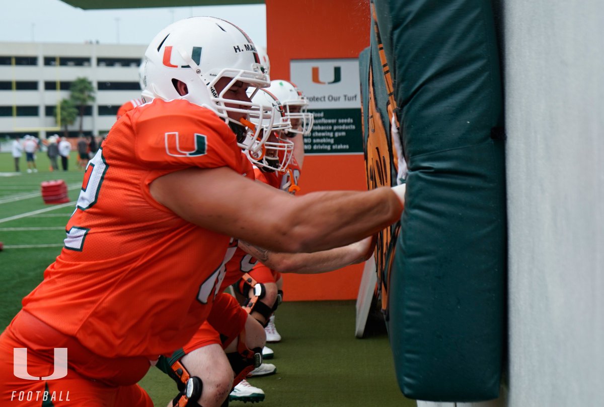 CanesFootball's tweet photo. Boom! #CanesCamp https://t.co/7OlhON0te2