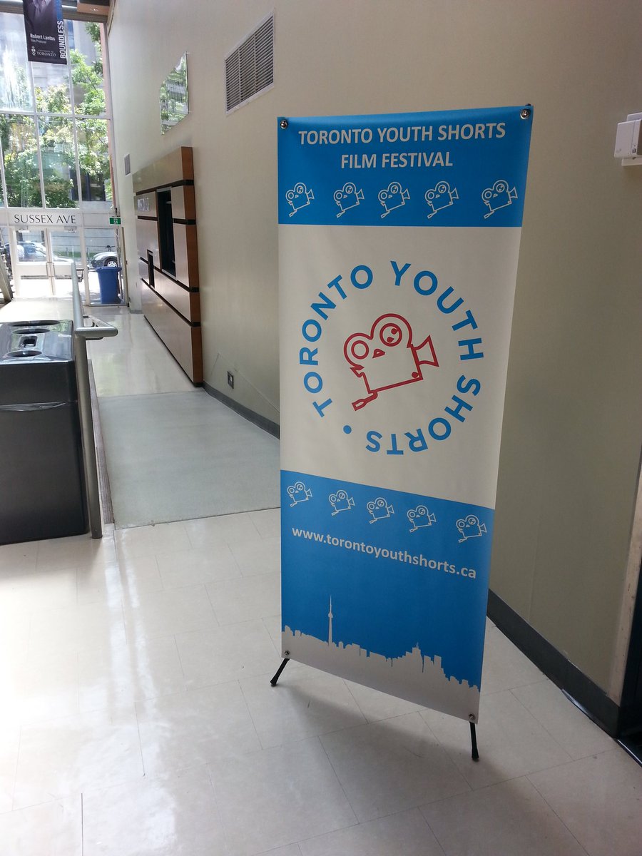 TorYouthShorts's tweet photo. Today's the day! #TYS2016 starts at 2pm and runs all day at @innistownhall! https://t.co/k2Cnr5BWtn