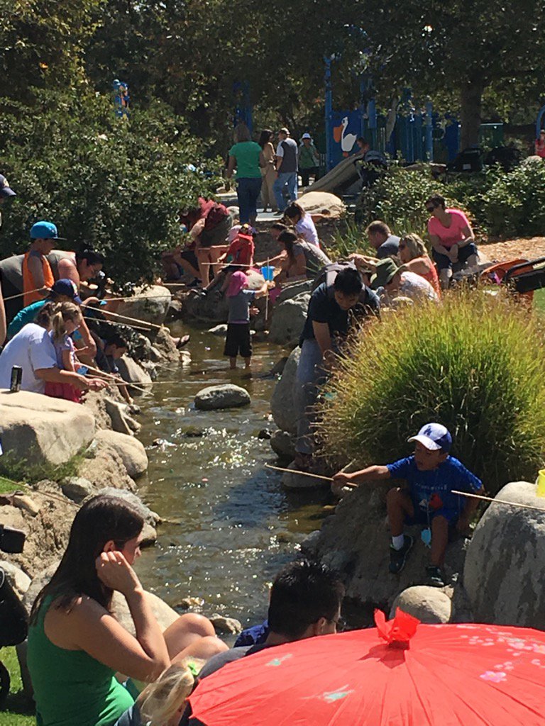 Power_Mary's tweet image. Fishing Frenzy at Conejo Creek North.  Come out and enjoy the event.  @ConejoRPD #playconejo