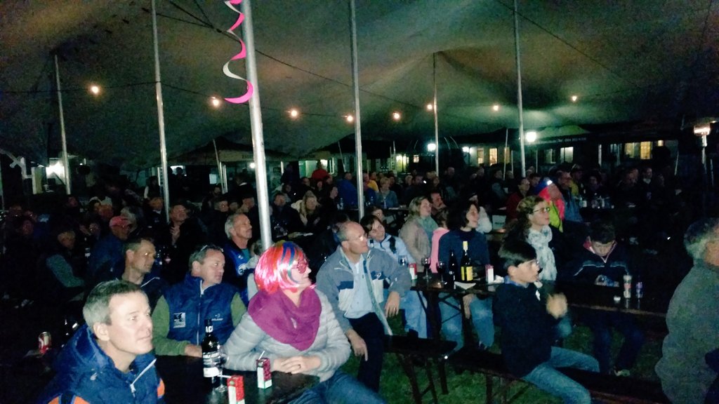 A tent filled with athletes enjoying an amazing weekend &amp; event <a href="/SRTraverse/">StormsRiverTraverse</a> #GlacierSRTraverse #lekkerLekkerLekker