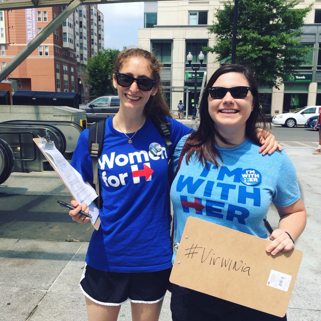 arudow's tweet photo. All we do is #VirWINia! Register to vote for @HillaryClinton @jessaelliss @larrysweatman @AnneGarland @hanseldee https://t.co/mjCmCwBkrb